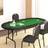vidaXL foldbart pokerbord 10 pers. 206x106x75 grøn