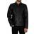 Superdry Slim Fit Coach Leather Jacket - Black