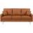 Beliani Gavle Golden Brown Sofa 183cm 3 personers