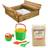 Nordic Play Sandpit with Bench & Lid with 240kg Sand