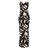 PrettyLittleThing Abstract Print Satin Cowl Neck Maxi Dress - Black