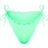 PrettyLittleThing Frill Edge Ruched Back Bikini Bottoms - Green