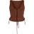 PrettyLittleThing Woven Lace Up Detail Plunge Sleeveless Top - Chocolate