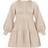 PrettyLittleThing Woven Ruffled Tiered Smock Dress - Stone
