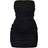 PrettyLittleThing Shape Mesh Corset Detail Ruched Bodycon Dress - Black