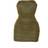 PrettyLittleThing Shape Mesh Corset Detail Ruched Bodycon Dress - Olive