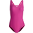 adidas Women's Mid 3-Stripes Swimsuit - Lucid Fuchsia / White