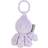 Nattou plush toy octopus with vibration, 15cm, lilac