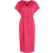 Vila Viellette Short Sleeved Midi Dress - Pink Yarrow