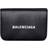 Balenciaga Mini Cash Logo Leather Wallet - 1090 BLACK/L WHIT