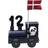 Kids by Friis Birthday Trains Locomotive Black