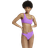River Island Asymmetric Chain Detail Bikini Top - Purple