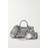 Balenciaga Le Cagole Mini Duffle Bag Metallized 8103 SILVER