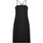 Only Abba Strap Slim Slit Dress - Black