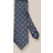 Eton Navy Blue Micro Floral Pattern Silk Blend Tie Slips hos Magasin Blå
