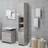 vidaXL badeværelsesskab 30x30x183,5 betongrå