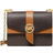 Michael Kors Greenwich Small Color Block Logo and Saffiano Leather Crossbody Bag - Brn/Acorn