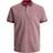 Jack & Jones Bluwin Plain Spread Collar Polo - Pink/Red Dahlia