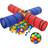 vidaXL Legetunnel til børn 250 bolde flerfarvet