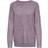 Only Nanjing O Neck Knitted Pullover - Purple/Purple Ash