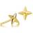 Sistie Bella X Star Earrings - Gold