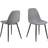 AC Design Furniture Linea Light Grey/Black Køkkenstol 84cm 4stk
