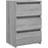 vidaXL Bed Cabinet Grey Sonoma Sengebord 35x40cm
