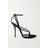 Saint Laurent Nadja embellished suede sandals black