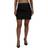 Dolce & Gabbana Black Lambskin Leather A-line Mini Women's Skirt