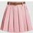 Shein Solid Belted Pleated Skirt