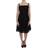 Dolce & Gabbana Black Floral Lace Shift Knee Length Dress IT40