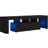 vidaXL Cabinet with Led Lights Black TV-bord 140x40cm