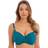 Fantasie Womens 6355 Ottawa Underwired Wrap Front Full Cup Bikini Top Blue Elastane