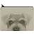 Shein Schnauzer Grey&white, Dog illustration original painting print Carry-All Pouch Cosmetic bag linen zipper hand bag storage bagStorage BagMakeup BagMake Up Organizerfor Makeup Toolsfor TravelGift For MomThanksgiving Gift
