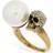 Alexander McQueen Skull embellished ring gold