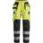 Snickers 6264 protecwork, high-vis bukser med hylsterlommer og forstærkede skinneben, klasse gul/navy