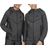 Nike Kid's Sportswear Tech Fleece Winterized Full Zip Hoodie - Black/Light Smoke Grey/Black
