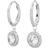 Swarovski Angelic Drop Earrings - Silver/Transparent