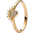 Pandora Celestial Sparkling Sun Ring - Gold/Transparent