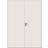 Safco Doors Smooth Compact/Solid Inderdør S 0502-Y (173x210cm)