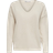 Only Rica V-Neck Knitted Pullover - Grey/Birch