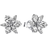 Pandora Sparkling Herbarium Cluster Stud Earrings - Silver/Transparent