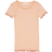 Wheat Rib Lace S/S T-shirt - Rose Dawn (0051h-007-2031)