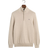 Gant Casual Cotton Half-Zip Sweater - Light Beige Melange