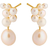 Pernille Corydon Ocean Treasure Earsticks - Gold/Pearl