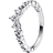 Pandora Regal Swirl Tiara Ring - Silver/Transparent