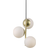 Nordlux Lilly Brass/Opal White Pendel 15cm