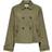 Only Short Trenchcoat - Brown/Aloe