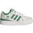 adidas Kid's Forum Low CL Shoes - Cloud White/Preloved Green/Preloved Green