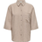 Only Divya Striped Oversized Shirt - White/Beige